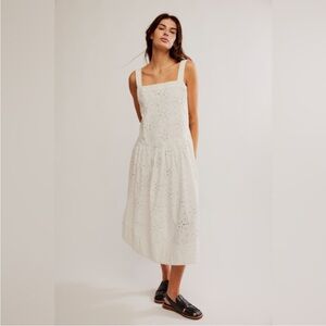 Free People Primavera Eyelet Midi Dress